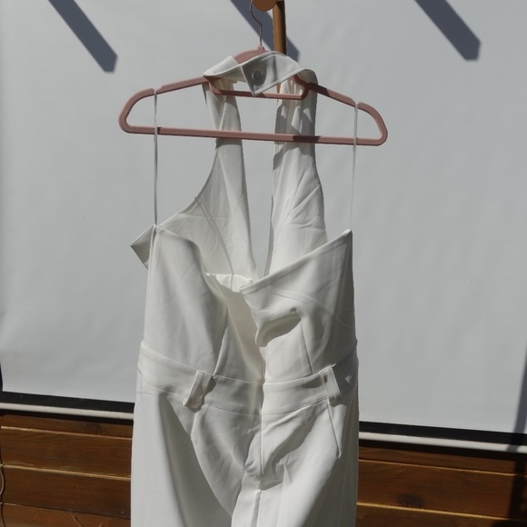 Revolve Lita by Ciara jumpsuit criss cross halter top White high end $498 XXL - Picture 4 of 10